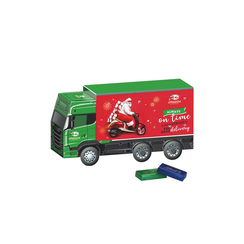 Adventskalender LKW, Lindt Schokotäfelchen