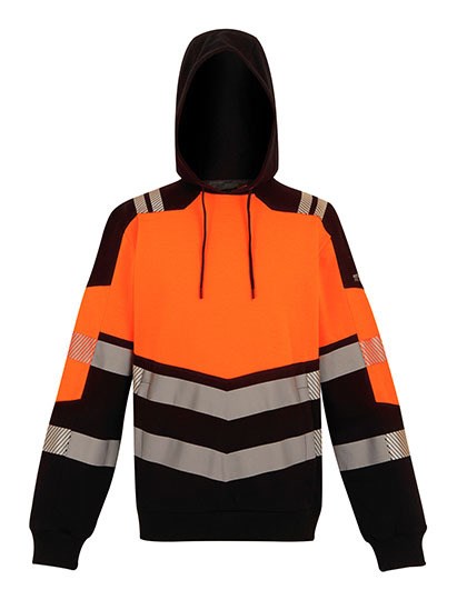 Regatta High Visibility - Hi-Vis X-Pro Hoodie (Class 2) - Black, Orange