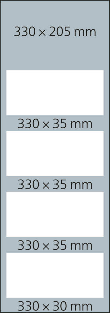 4-Monatskalender Mehrblock Quadro Light 4, Deutschland