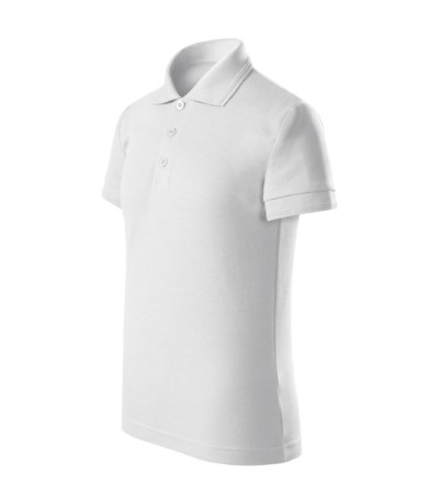 F22 Pique Polo Free Kids - weiss