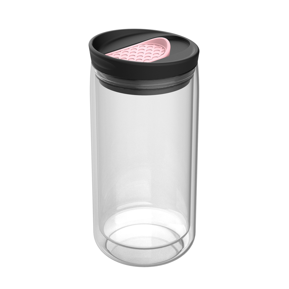 Thermobecher RETUMBLER-myNIZZA - transparent, hellmagenta