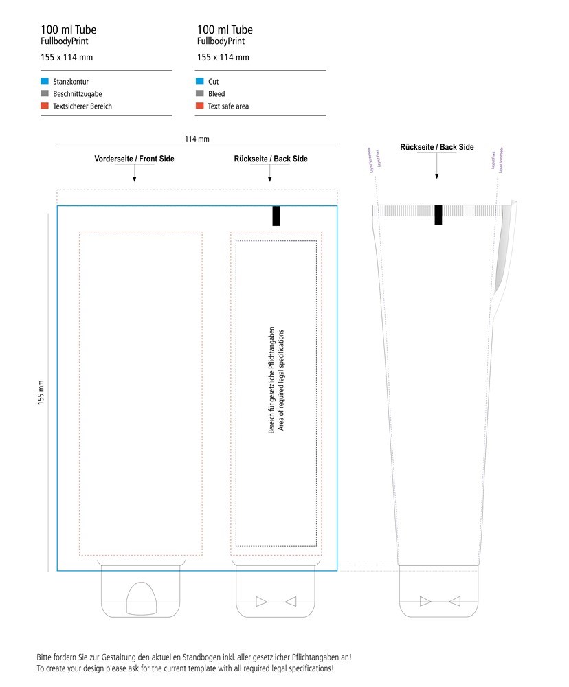 Hände-Desinfektionsgel (DIN EN 1500), 100 ml Tube