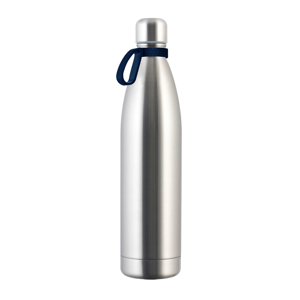 Thermotrinkflasche RETUMBLER-NIZZA XXL - dunkelblau, silber