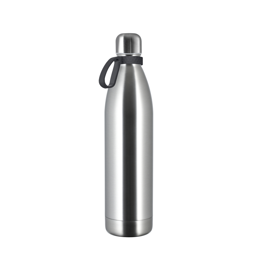 Thermotrinkflasche RETUMBLER-NIZZA XL - silber, dunkelgrau