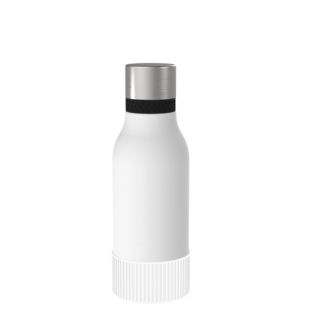 Thermotrinkflasche RETUMBLER-myNIZZA II 420 CERAMIC - weiß, schwarz, silber