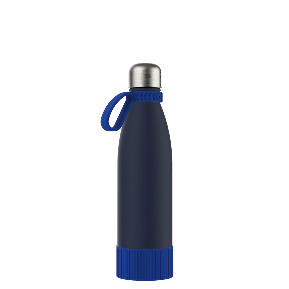 Thermotrinkflasche RETUMBLER-NIZZA - blau, marineblau, silber