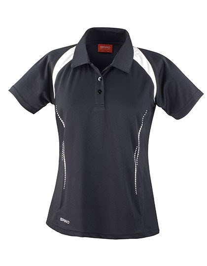 Spiro - Women´s Team Spirit Polo - Black, White