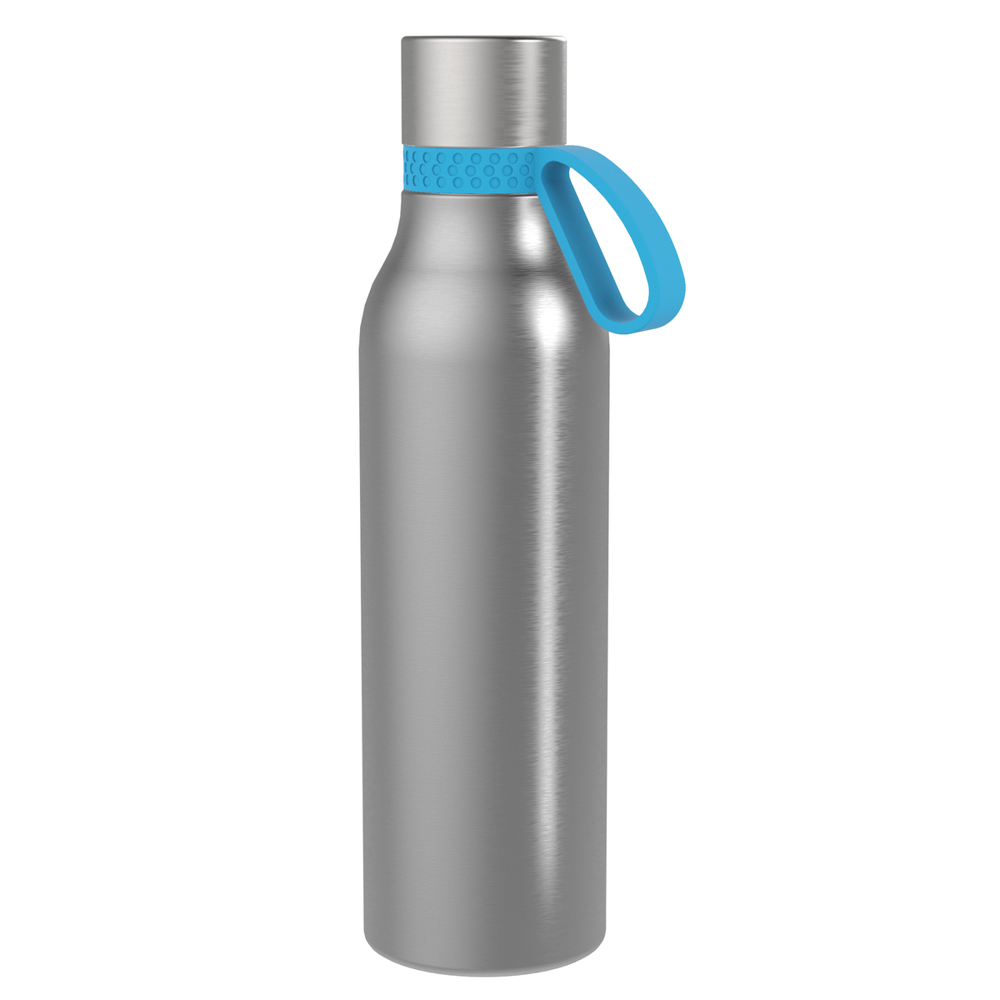 Thermotrinkflasche RETUMBLER-myNIZZA II 600 CERAMIC - cyan, schwarz, silber