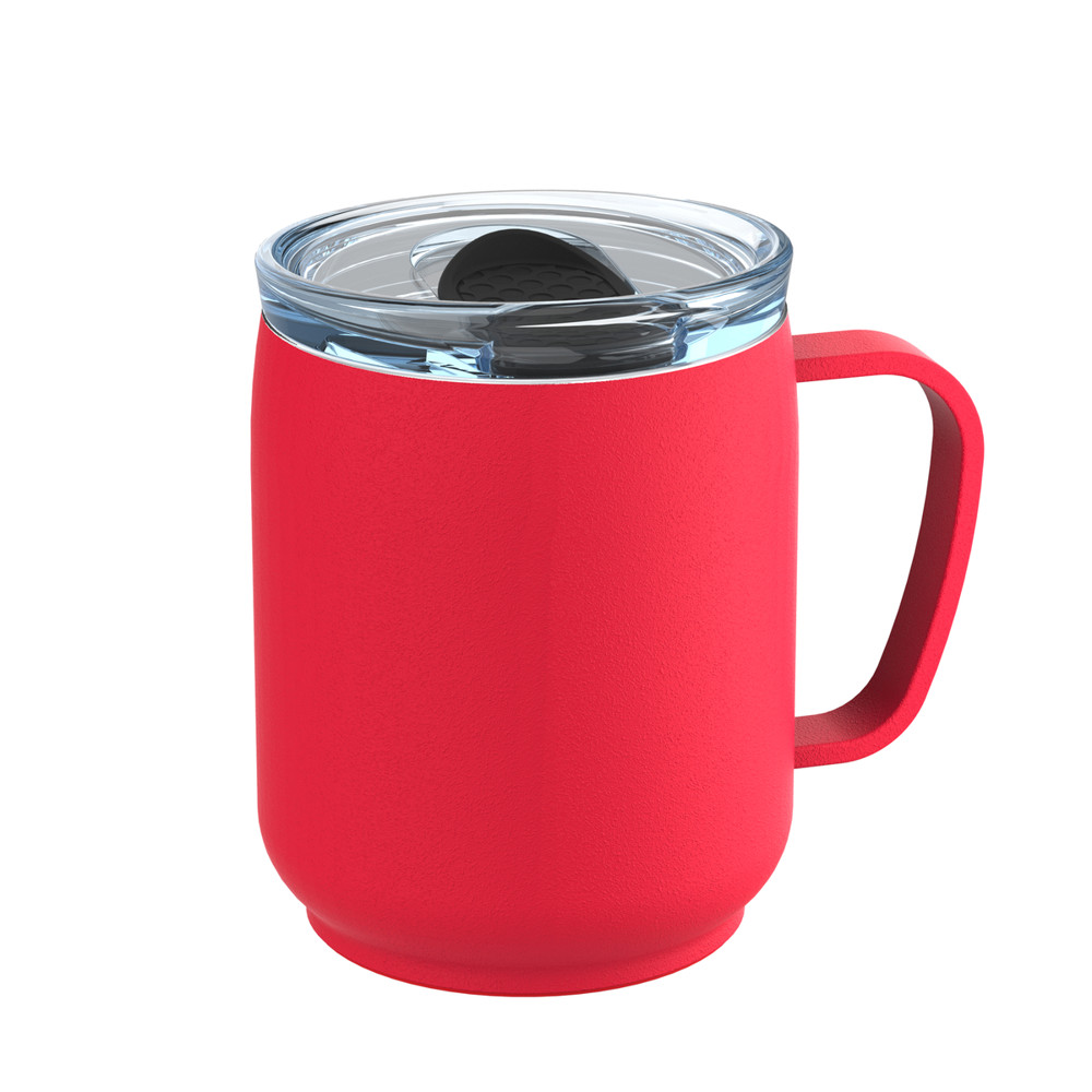 Thermobecher RETUMBLER-myNIZZA CERAMIC - schwarz, rot, transparent