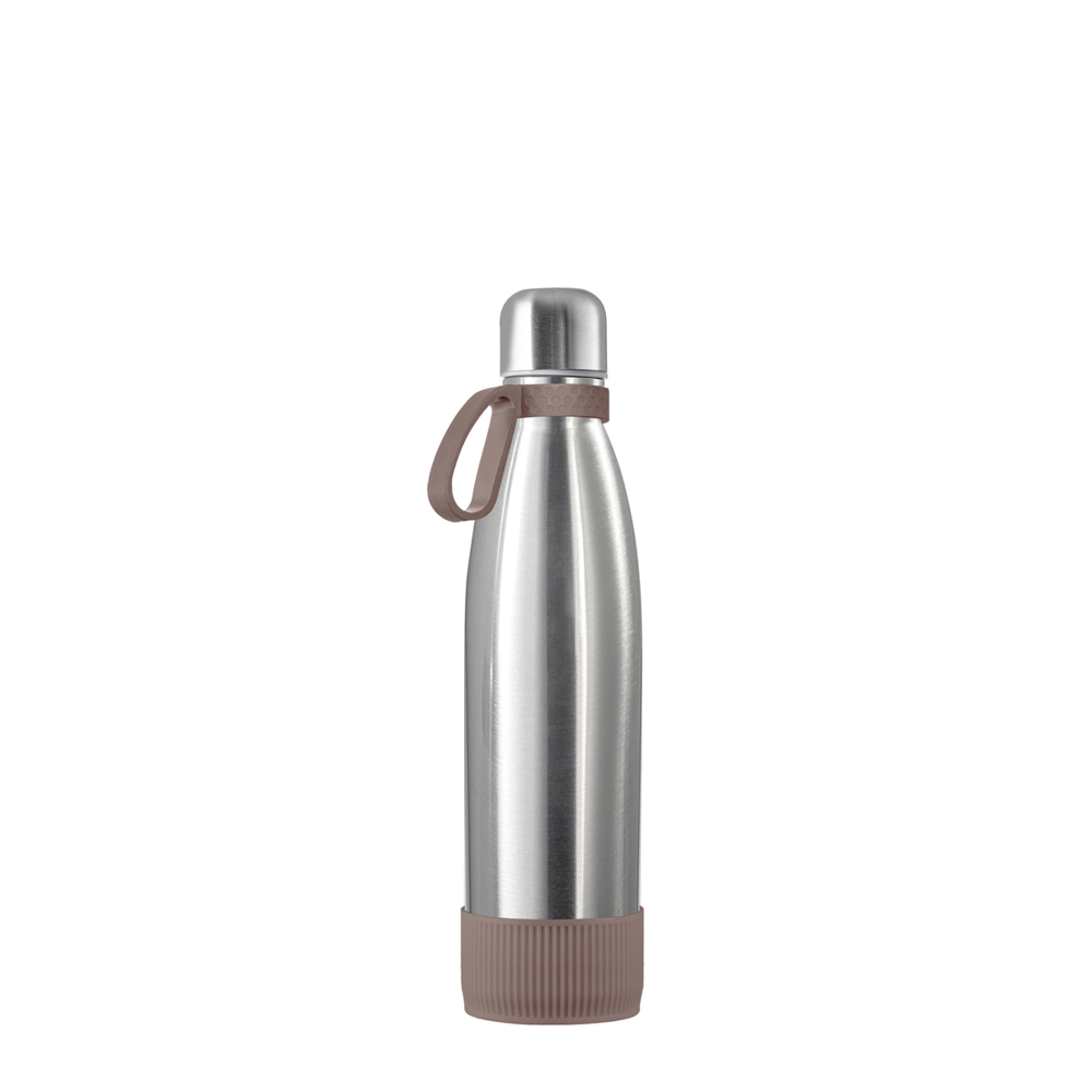 Thermotrinkflasche RETUMBLER-NIZZA - silber, braun