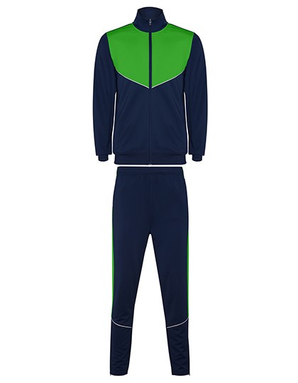 Roly Sport - Kids´ Evans Tracksuit - Navy Blue 55, Fern Green 226