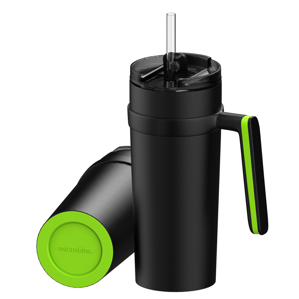 Thermobecher RETUMBLER-myORINOCO CERAMIC - hellgrün, schwarz