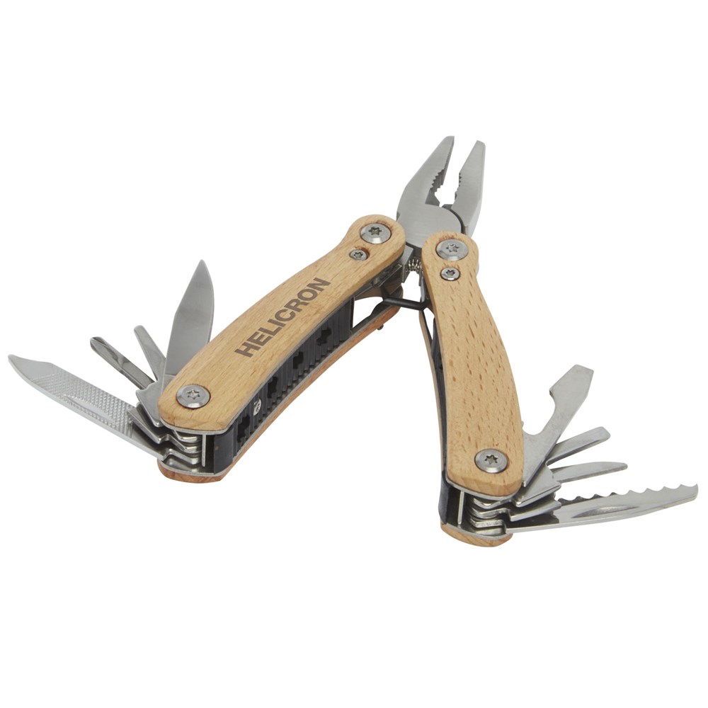 Anderson Mittelgroßes Multitool aus Holz mit 12 Funktionen