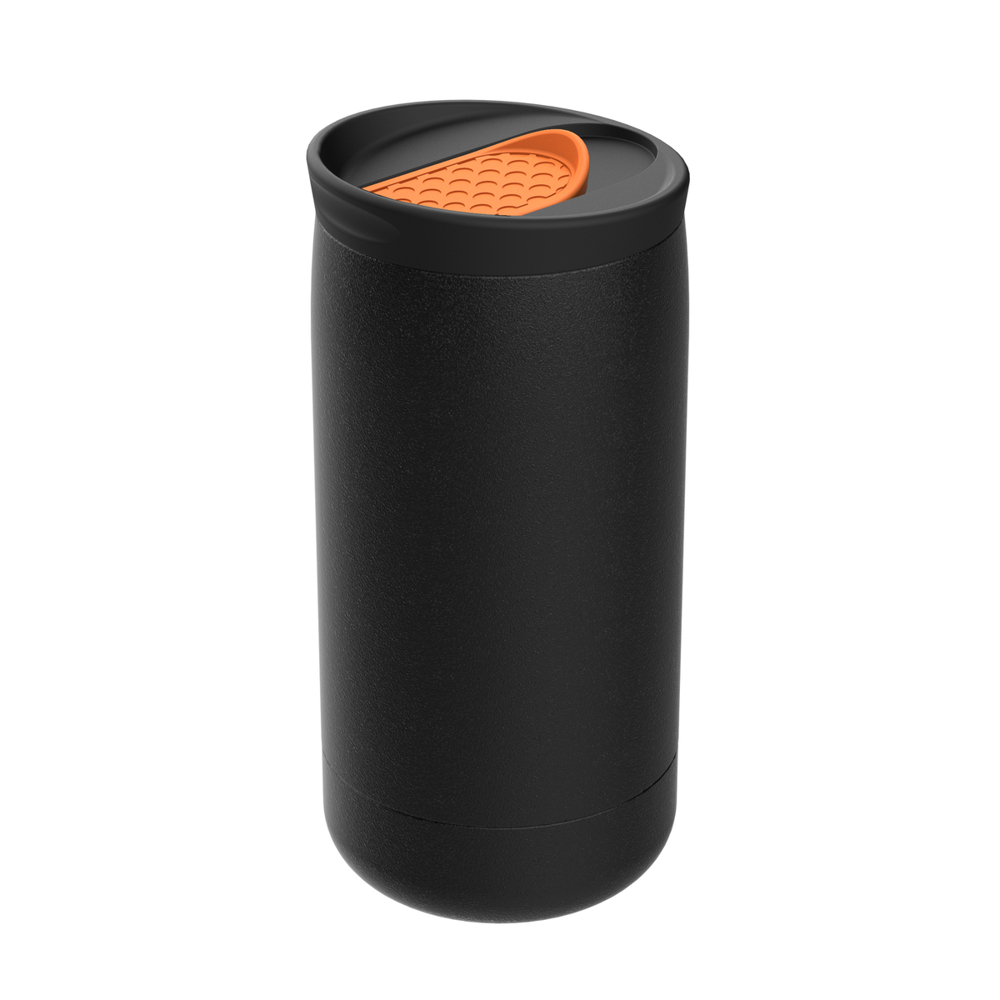 Thermobecher RETUMBLER-myNIZZA - schwarz, orange