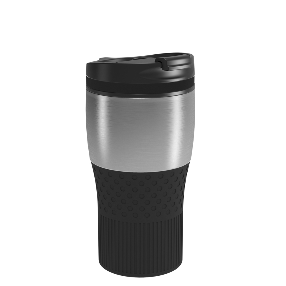 Thermobecher RETUMBLER-BAYAMO MEZZO CORPORATE - schwarz, silber