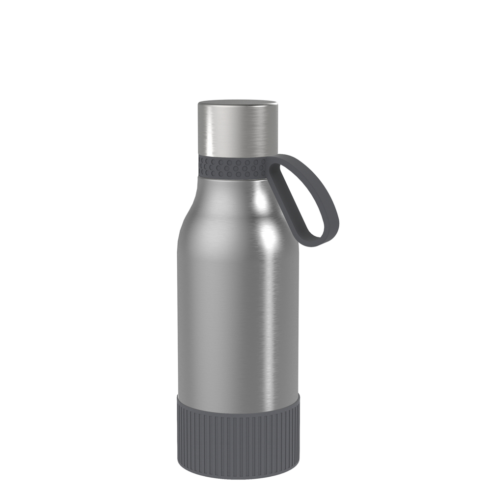 Thermotrinkflasche RETUMBLER-myNIZZA II 420 CERAMIC - dunkelgrau, schwarz, silber