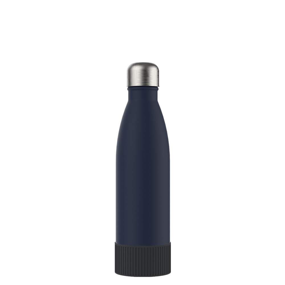 Thermotrinkflasche RETUMBLER-NIZZA - dunkelgrau, marineblau, silber