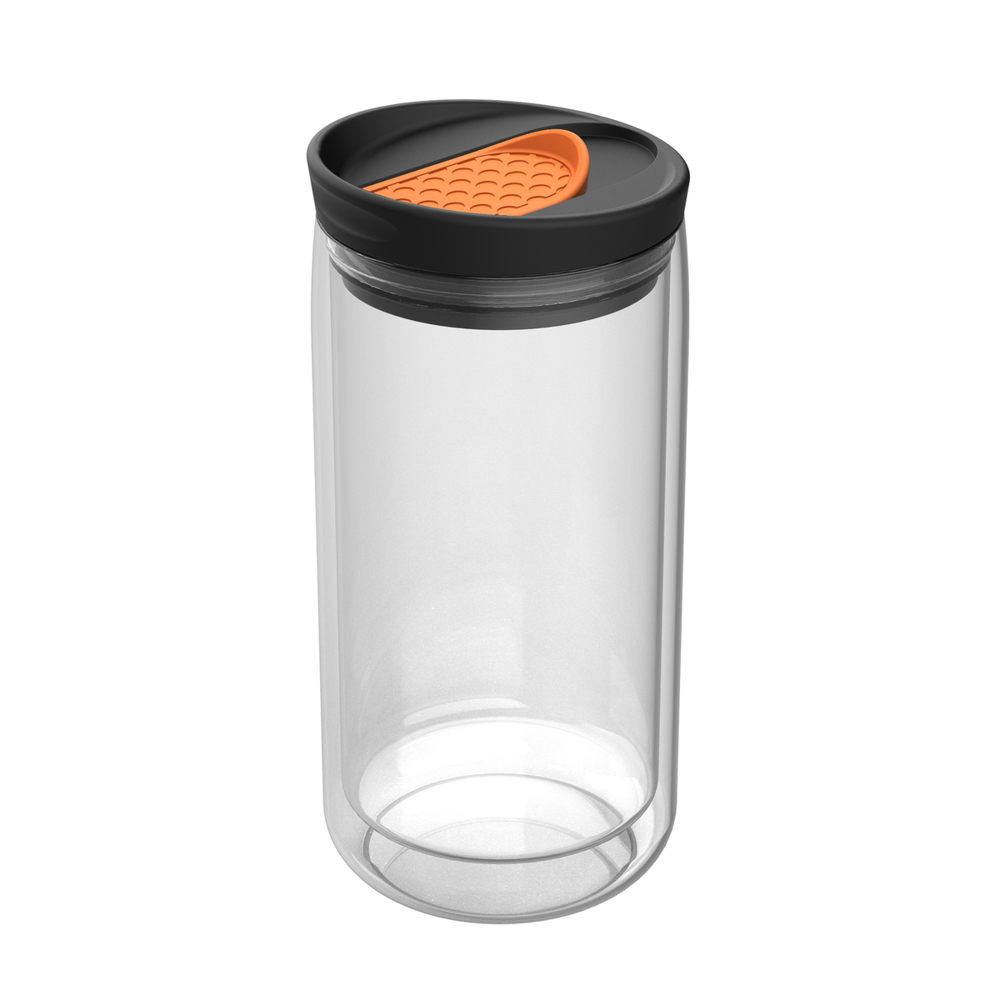 Thermobecher RETUMBLER-myNIZZA - transparent, orange