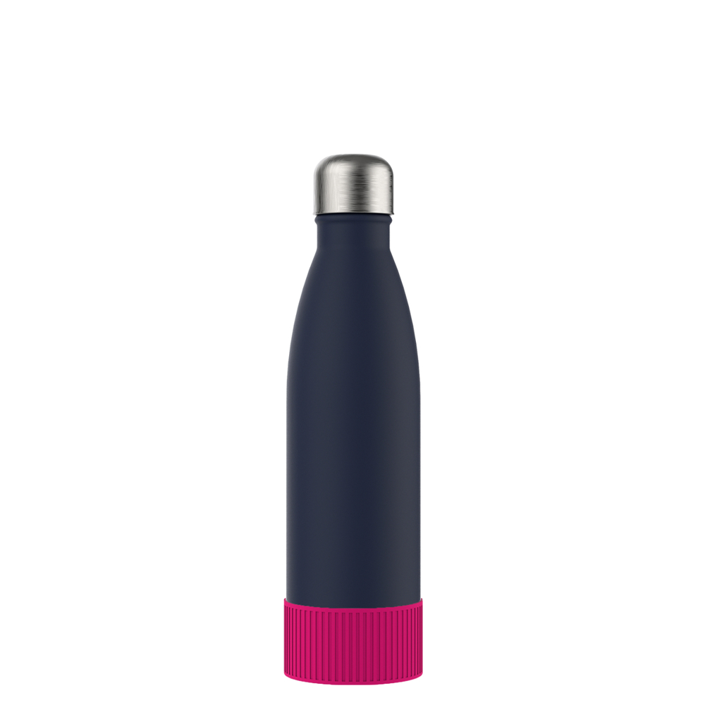 Thermotrinkflasche RETUMBLER-NIZZA - magenta, marineblau, silber