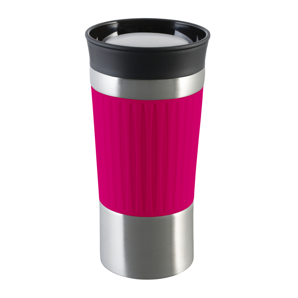 Thermobecher RETUMBLER-myKINGSTON - schwarz, silber, magenta