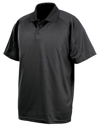 Spiro - Performance Aircool Polo - Black