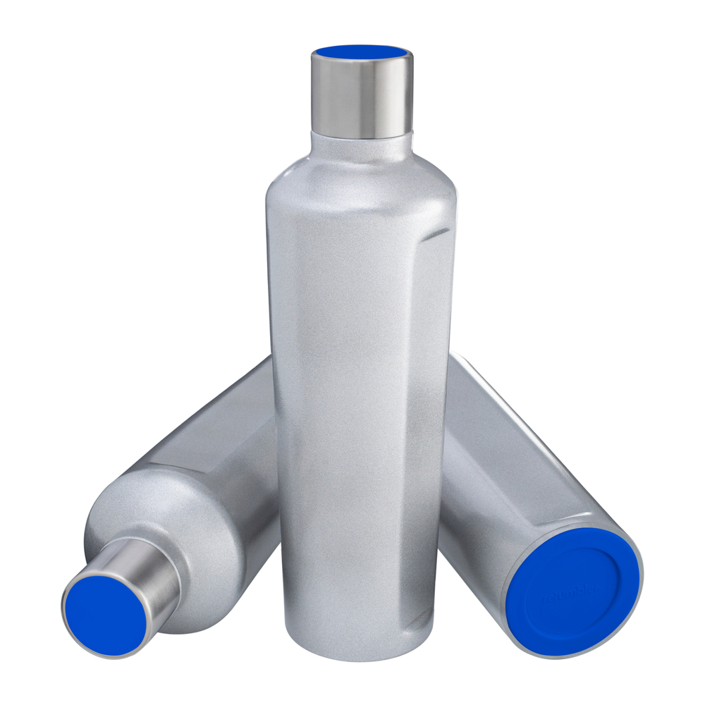 Thermotrinkflasche RETUMBLER-mySTEELONE - blau, silber