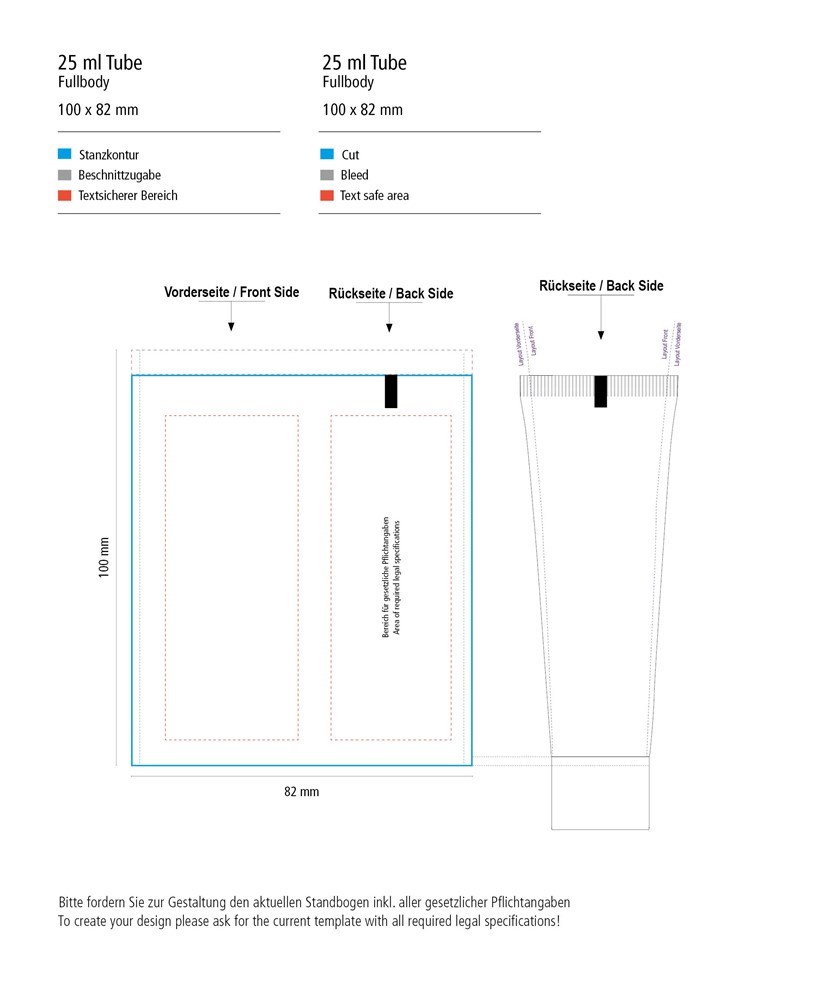 Hände-Desinfektionsgel (DIN EN 1500), 25 ml Tube