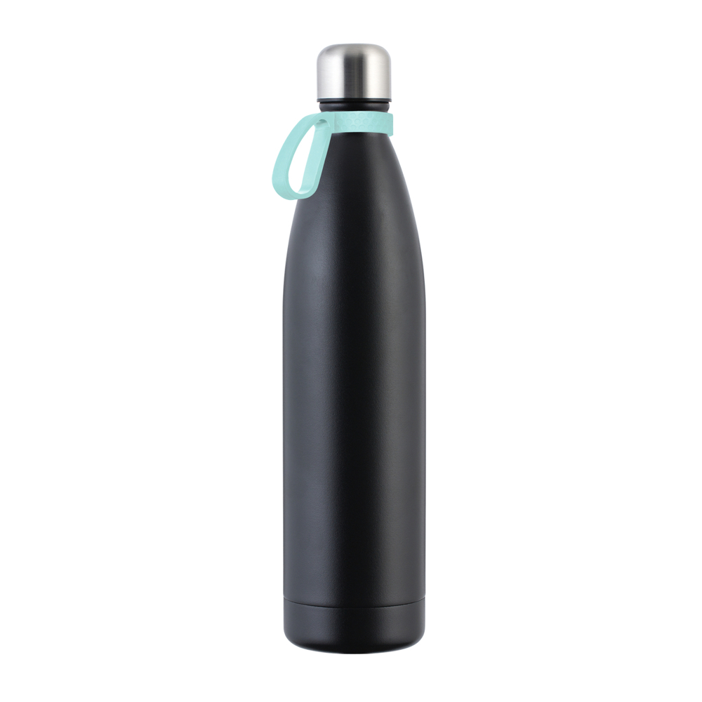 Thermotrinkflasche RETUMBLER-NIZZA XXL - hellblau, schwarz, silber