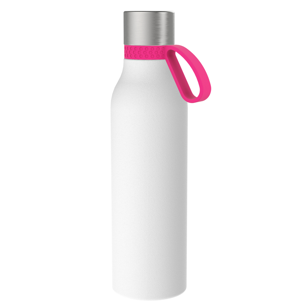 Thermotrinkflasche RETUMBLER-myNIZZA II 600 CERAMIC - magenta, schwarz, silber, weiß