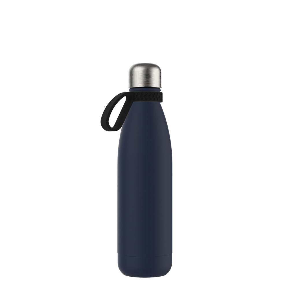 Thermotrinkflasche RETUMBLER-NIZZA - schwarz, marineblau, silber