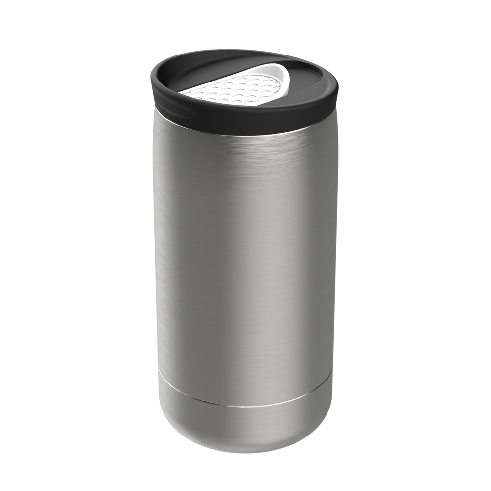 Thermobecher RETUMBLER-myNIZZA - schwarz, silber, weiß