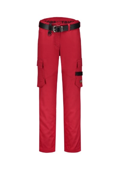 Arbeitshose Damen Work Pants Twill Women rot