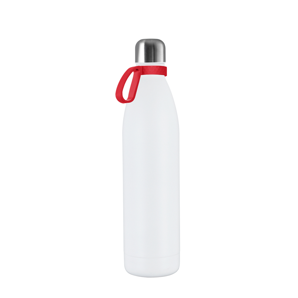 Thermotrinkflasche RETUMBLER-NIZZA XL - silber, weiß, rot