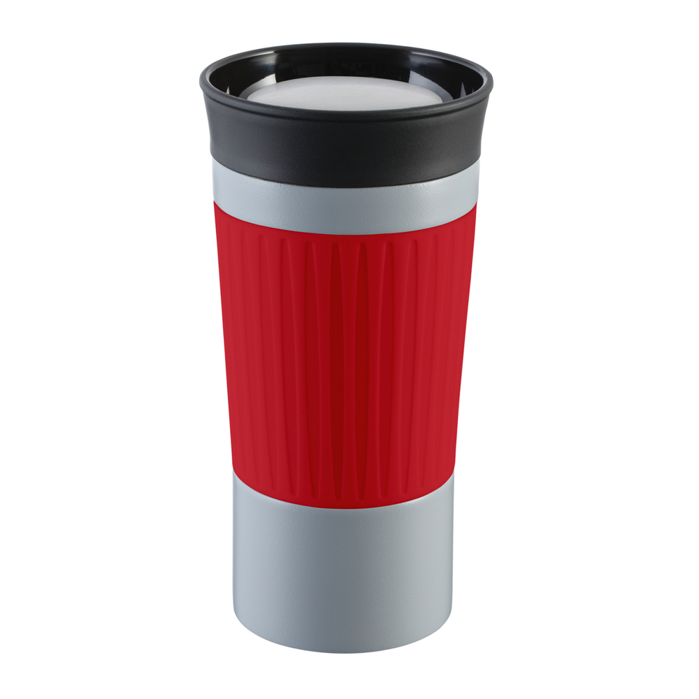 Thermobecher RETUMBLER-myKINGSTON - rot, grau