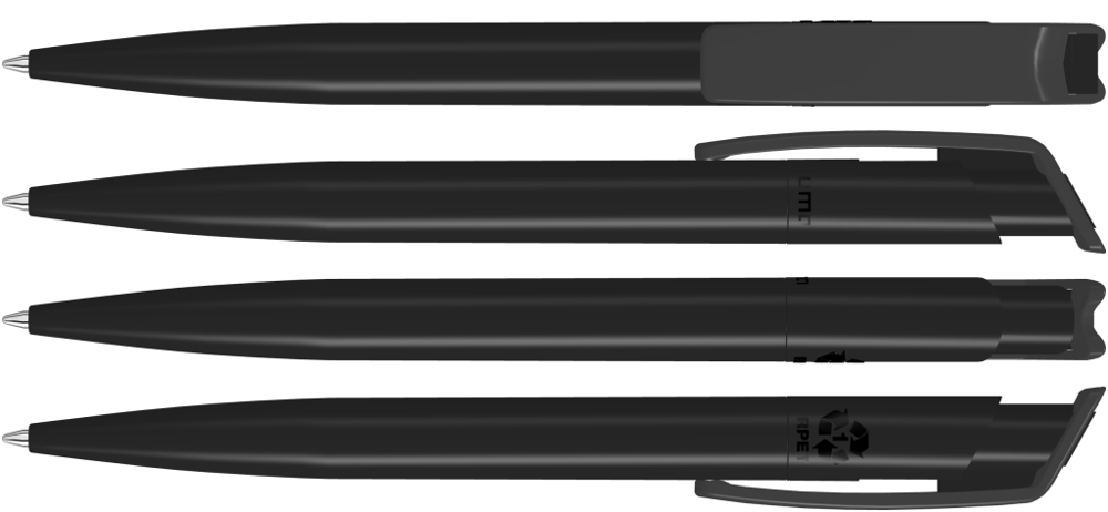 RECYCLED PET PEN, schwarz