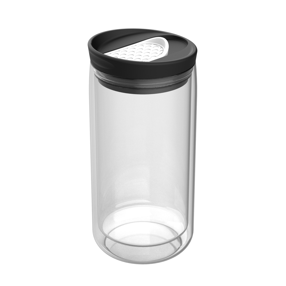 Thermobecher RETUMBLER-myNIZZA - transparent, weiß