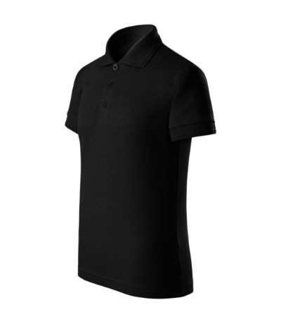 F22 Pique Polo Free Kids - schwarz