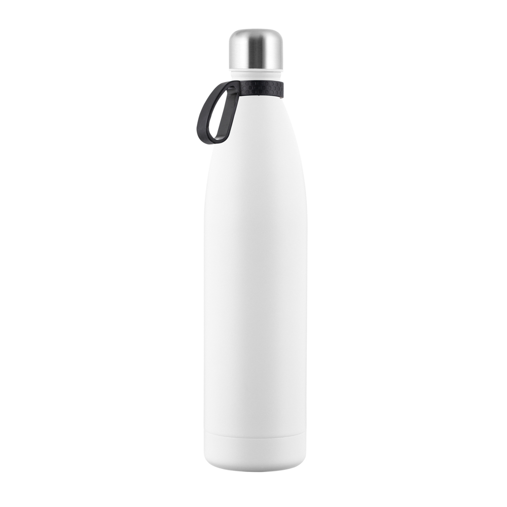 Thermotrinkflasche RETUMBLER-NIZZA XXL - schwarz, silber, weiß
