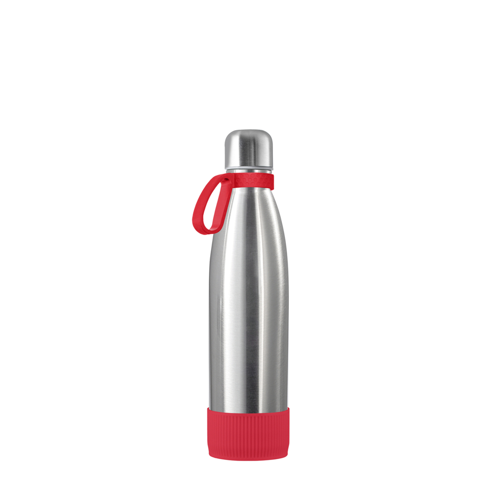 Thermotrinkflasche RETUMBLER-NIZZA - silber, rot