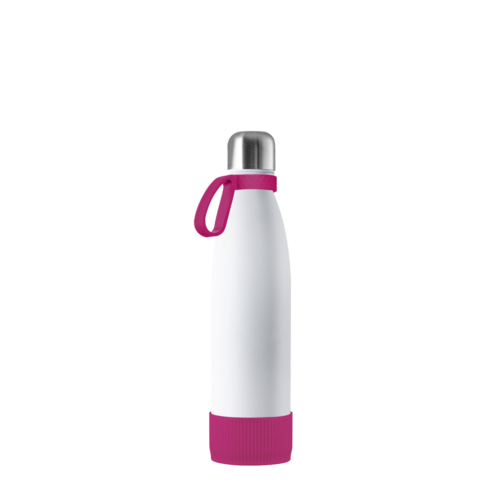 Thermotrinkflasche RETUMBLER-NIZZA - silber, weiß, magenta